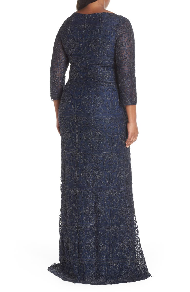 JS Collections Beaded A-Line Gown, Alternate, color, 