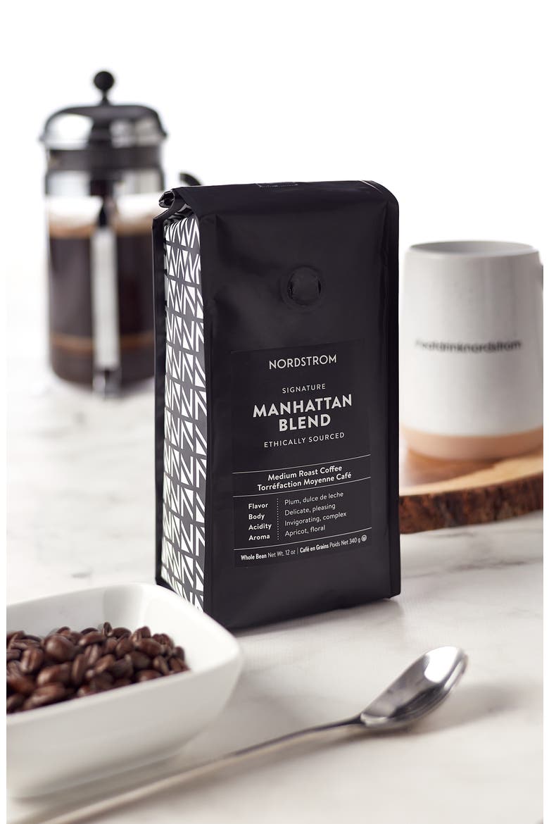 Manhattan Blend Ethically Sourced 2-Pack Whole Bean Coffee, Alternate, color, BLACK