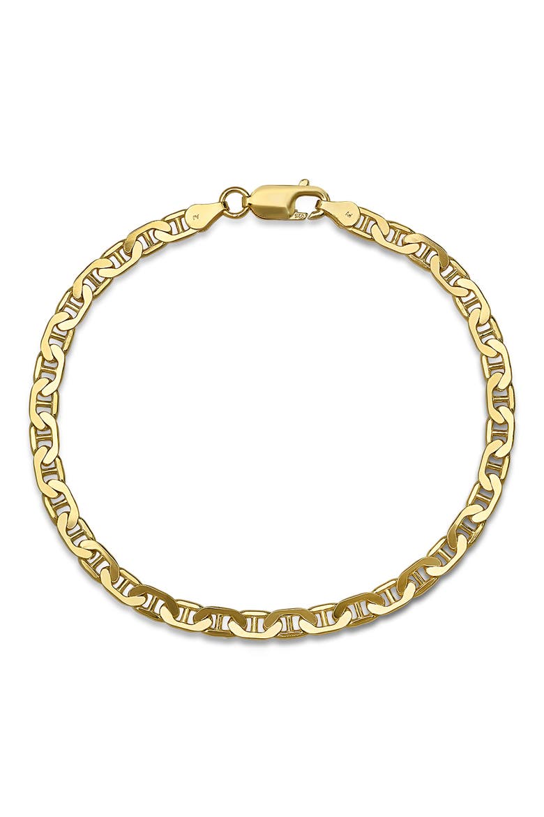 Men's Thin Mariner Chain Bracelet, Alternate, color, GOLD