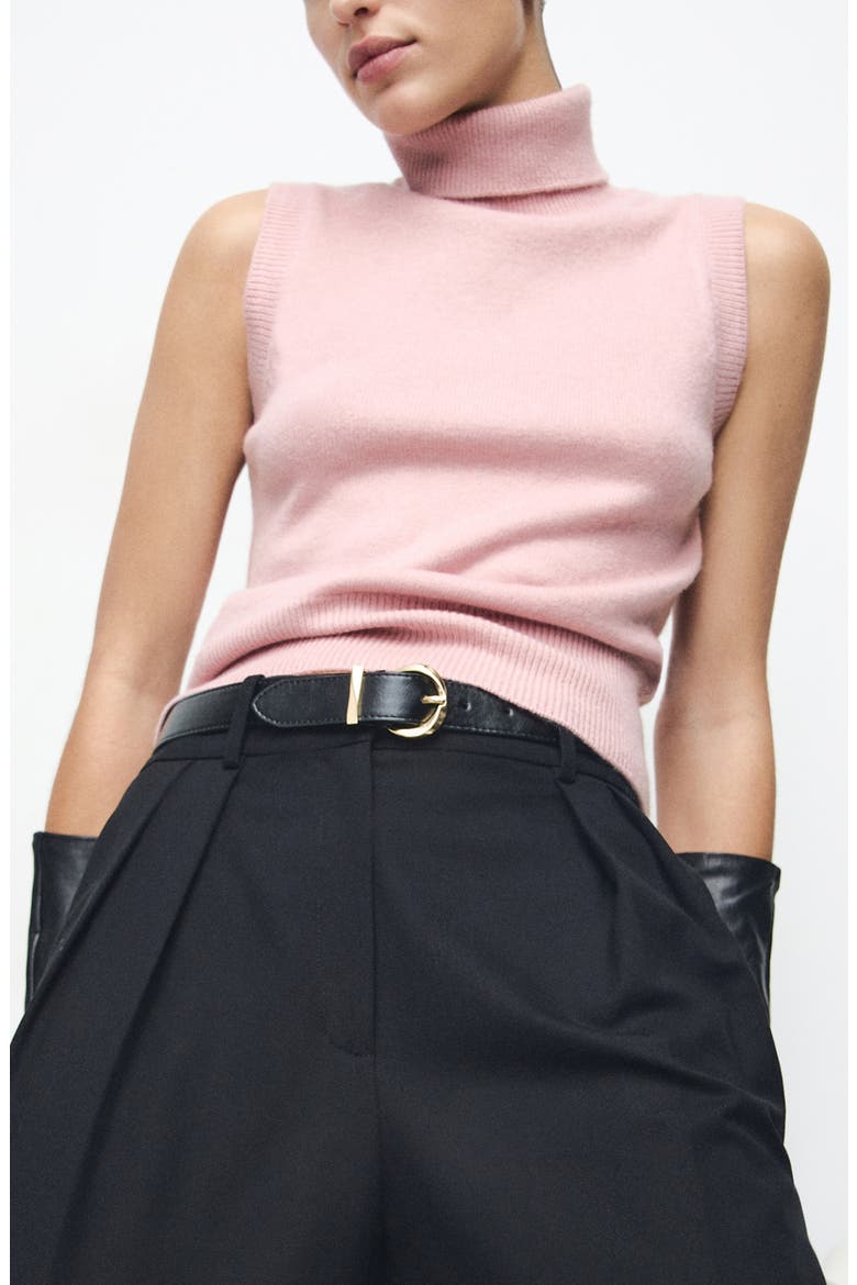 Baby Turtleneck Sleeveless Sweater, Main, color, LT-PASTEL PINK