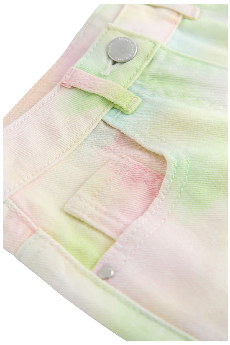 Tie Dye Denim Shorts, Alternate, color, YELLOW MULTI