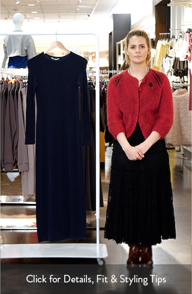 Plain Long Sleeve Maxi Dress, sales video thumbnail