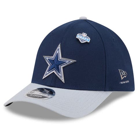 Men's New Era  Navy/Silver Dallas Cowboys 2026 NFL Draft 39THIRTY M-Crown Flex Hat