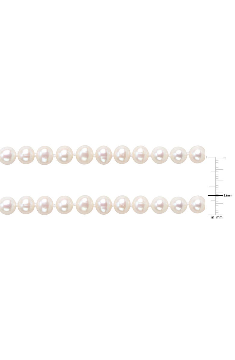 DELMAR Cultured Pearl Necklace & Bracelet Set, 7.5–8.5mm, Alternate, color, White