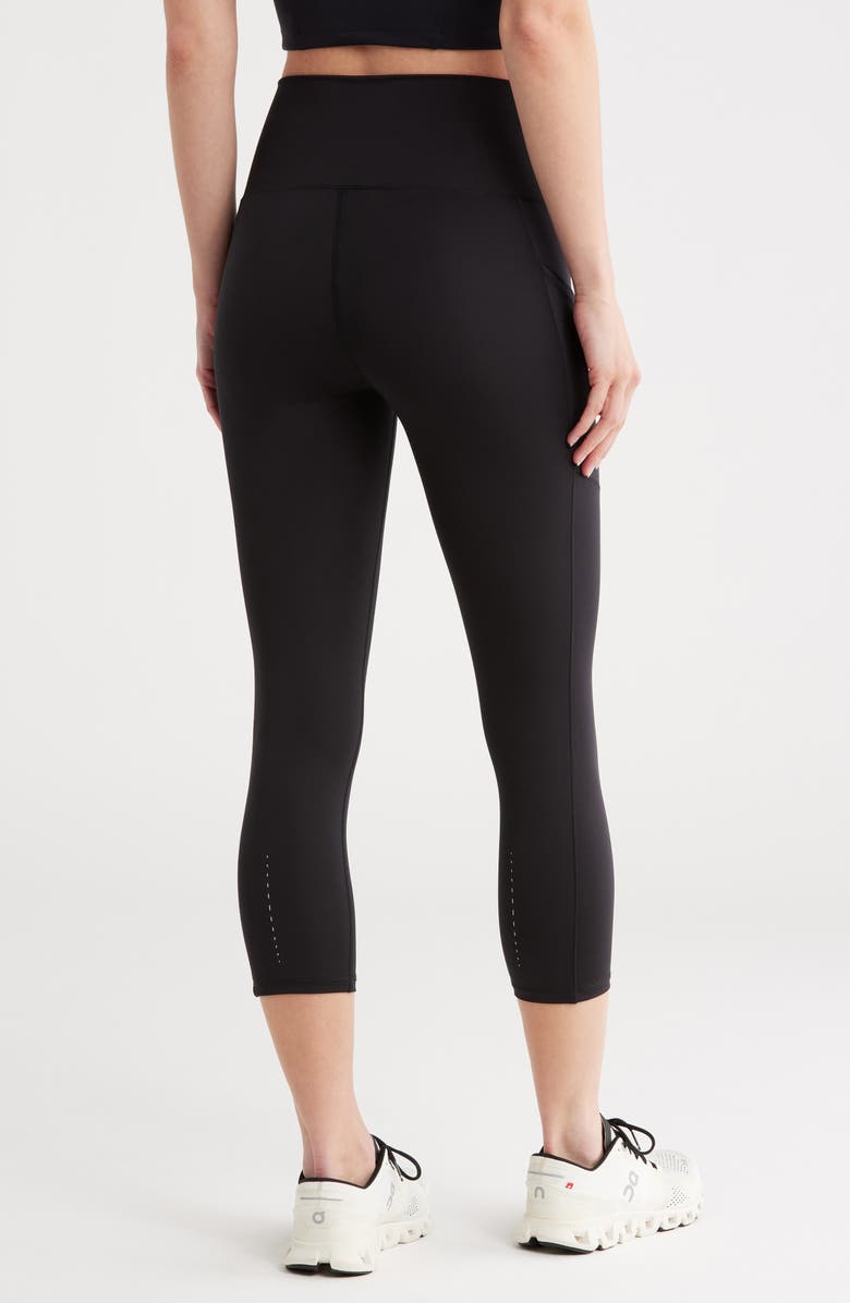 MARIKA Malina Pocket Capri Leggings, Alternate, color, Black