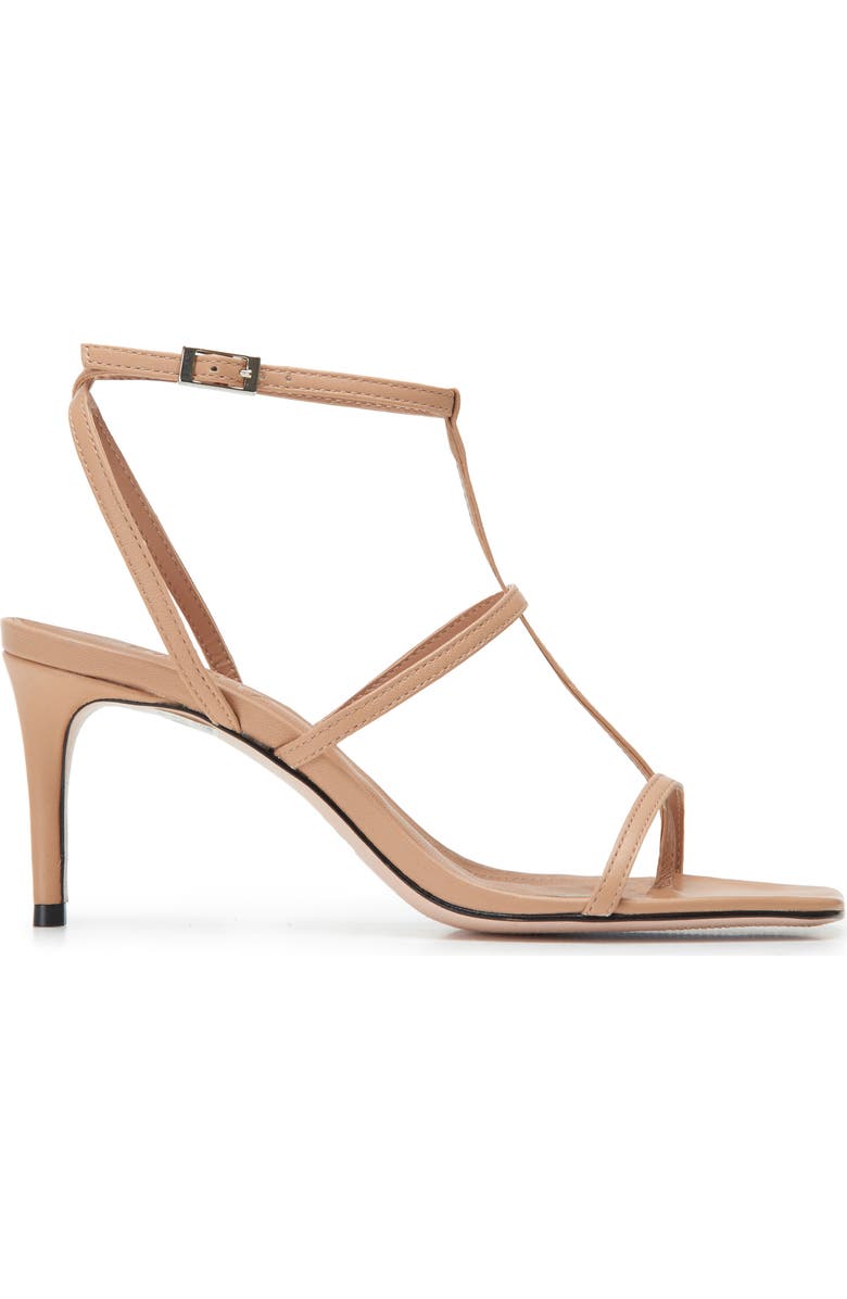 Schutz Ameena T-Strap Thong Sandal, Alternate, color, Honey/ Beige Leather