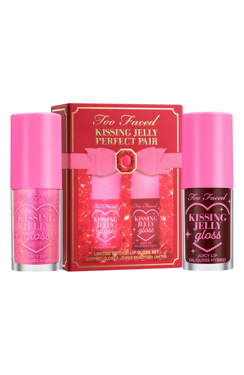 Too Faced Kissing Jelly Favorites Lip Oil Gloss Set $44 Value, Main, color, 