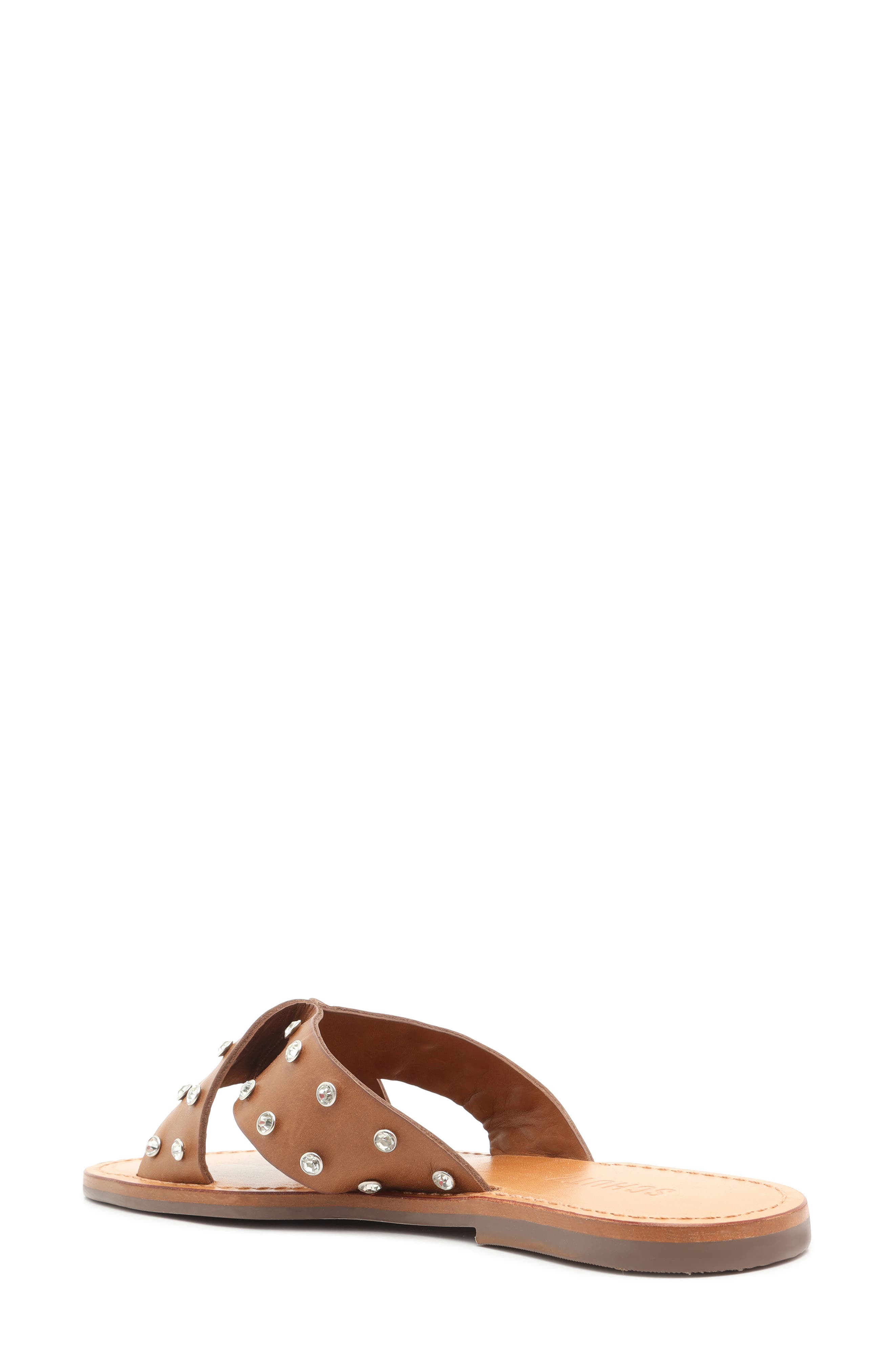 Marilu Studded Sandal, Alternate, color, WOOD LEATHER