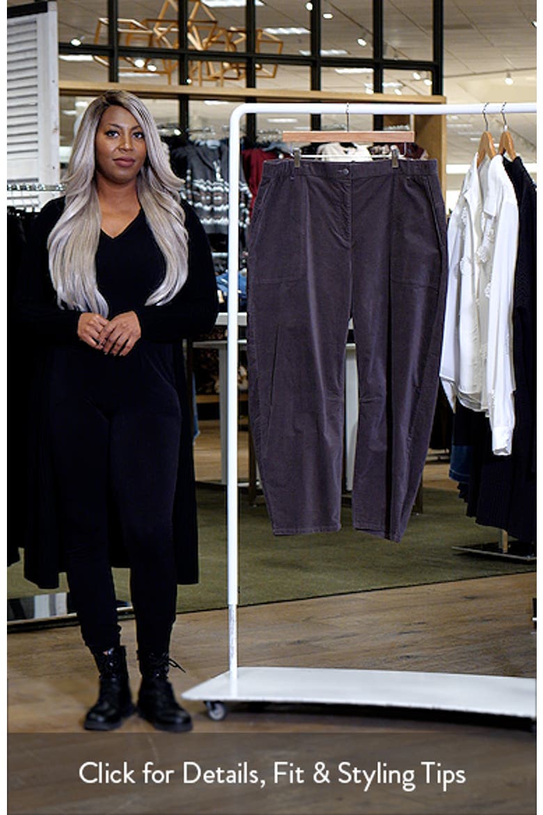 Stretch Organic Cotton Ankle Barrel Leg Pants video