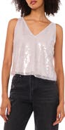 1.STATE Sequin V-Neck Tank