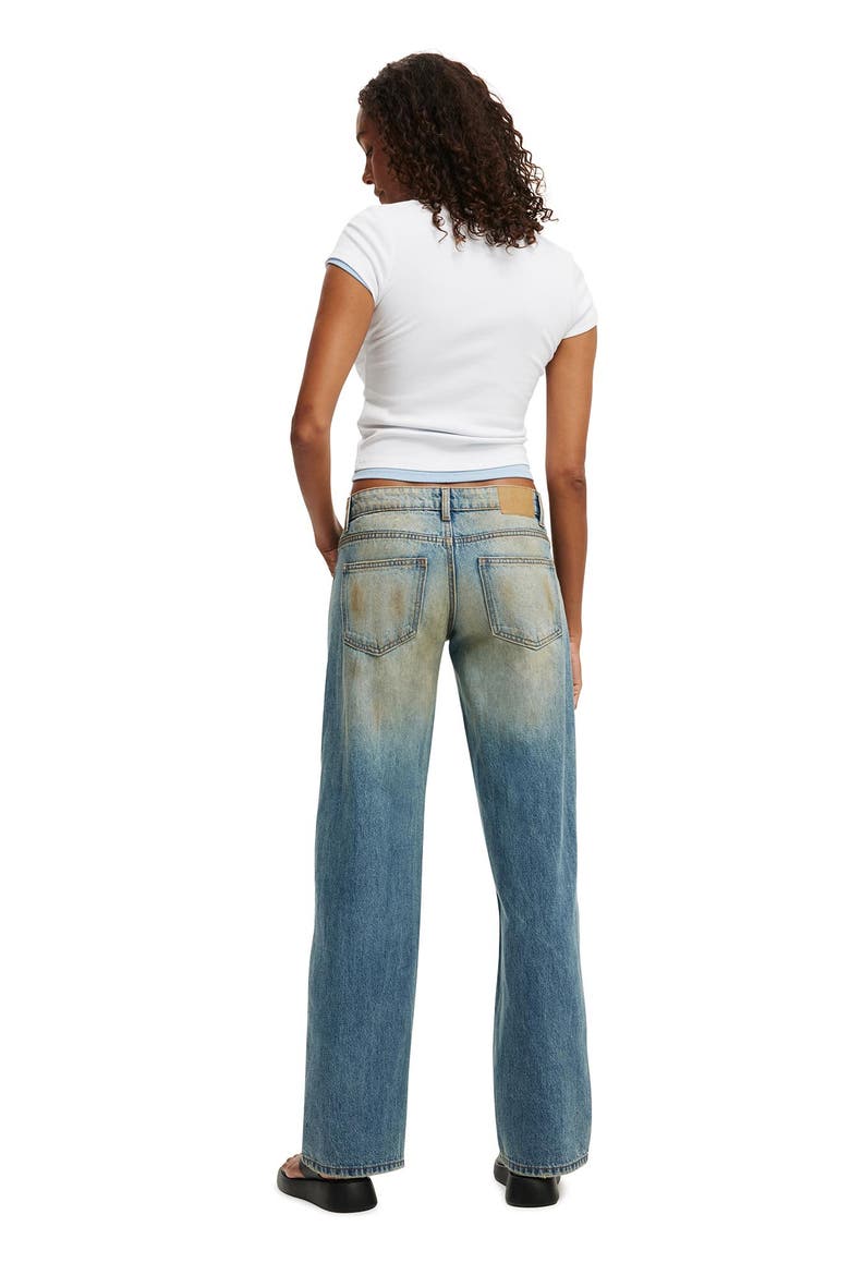 Women's Low Rise Straight Jean, Alternate, color, Stefani Blue