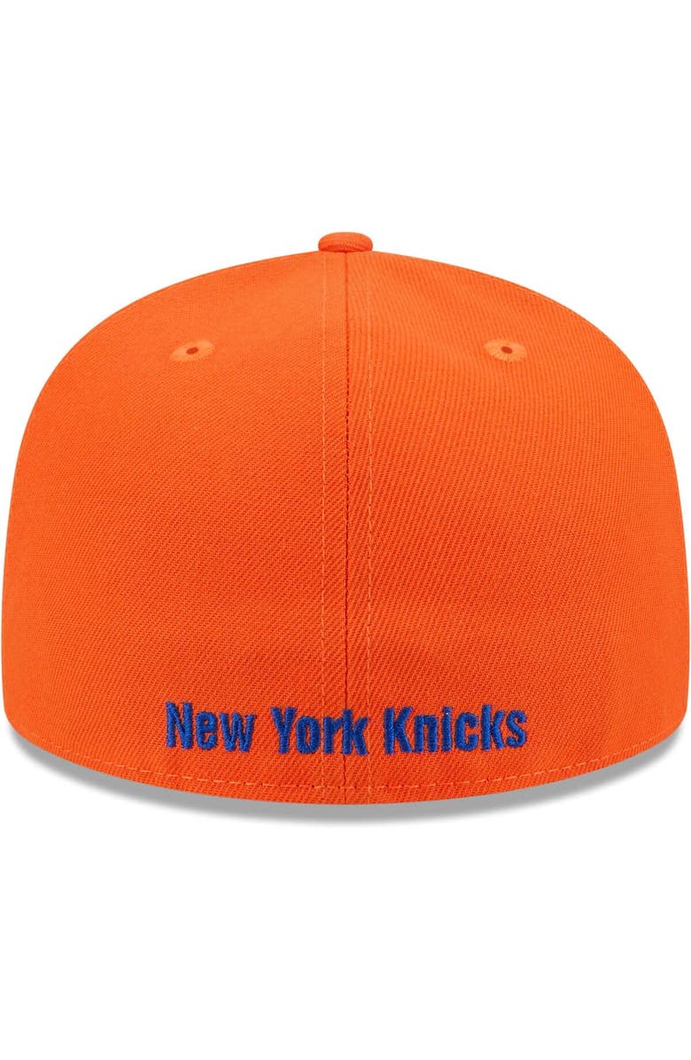 New Era Men's New Era Blue/Orange New York Knicks Gameday Wordmark 59FIFTY Fitted Hat, Alternate, color, 