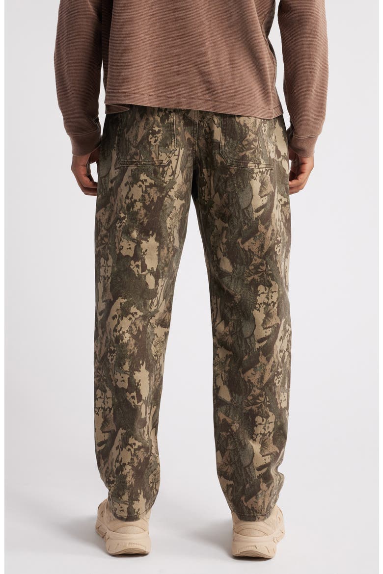 Camo Relaxed Fit Stretch Canvas Workwear Pants, Alternate, color, OLIVE CAMO BRANCH