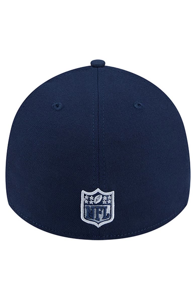 New Era Men's New Era College Navy Seattle Seahawks Stripes 39THIRTY Flex Hat, Alternate, color, 