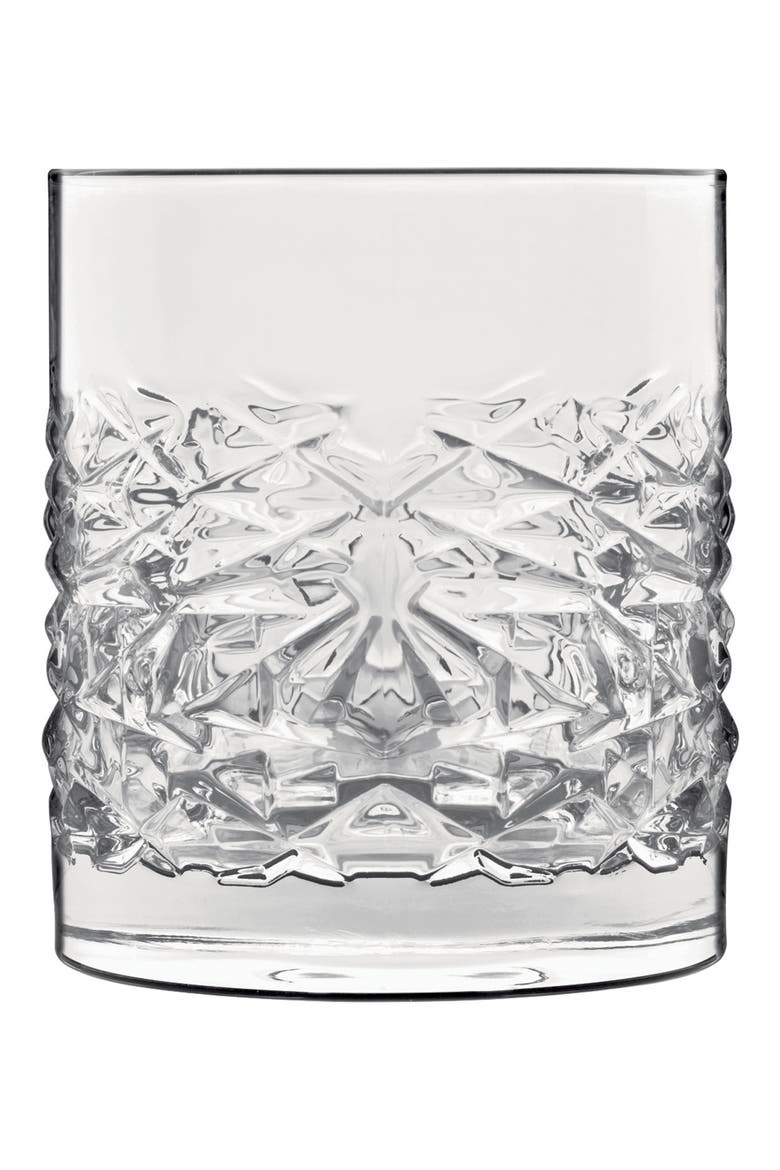 Mixology Textures Set of 4 Double Old Fashioned Glasses, Main, color, CLEAR