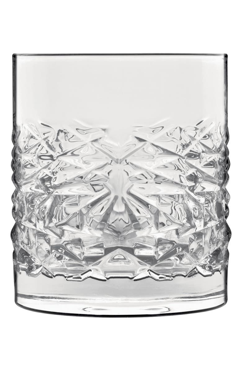 Luigi Bormioli Mixology Textures Set of 4 Double Old Fashioned Glasses, Main, color, 