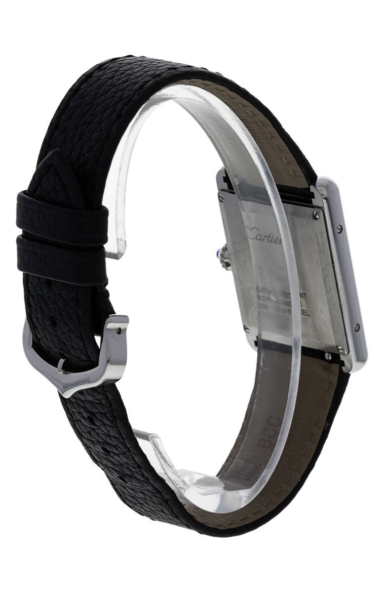 Watchfinder & Co. Cartier Preowned Tank Must Leather Strap Watch, 26mm, Alternate, color,