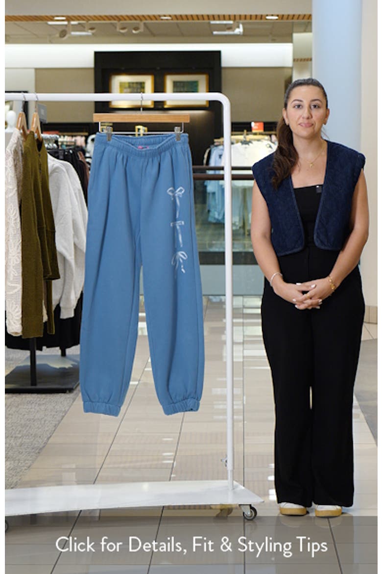 Bow Bliss Oversized Sweatpants video