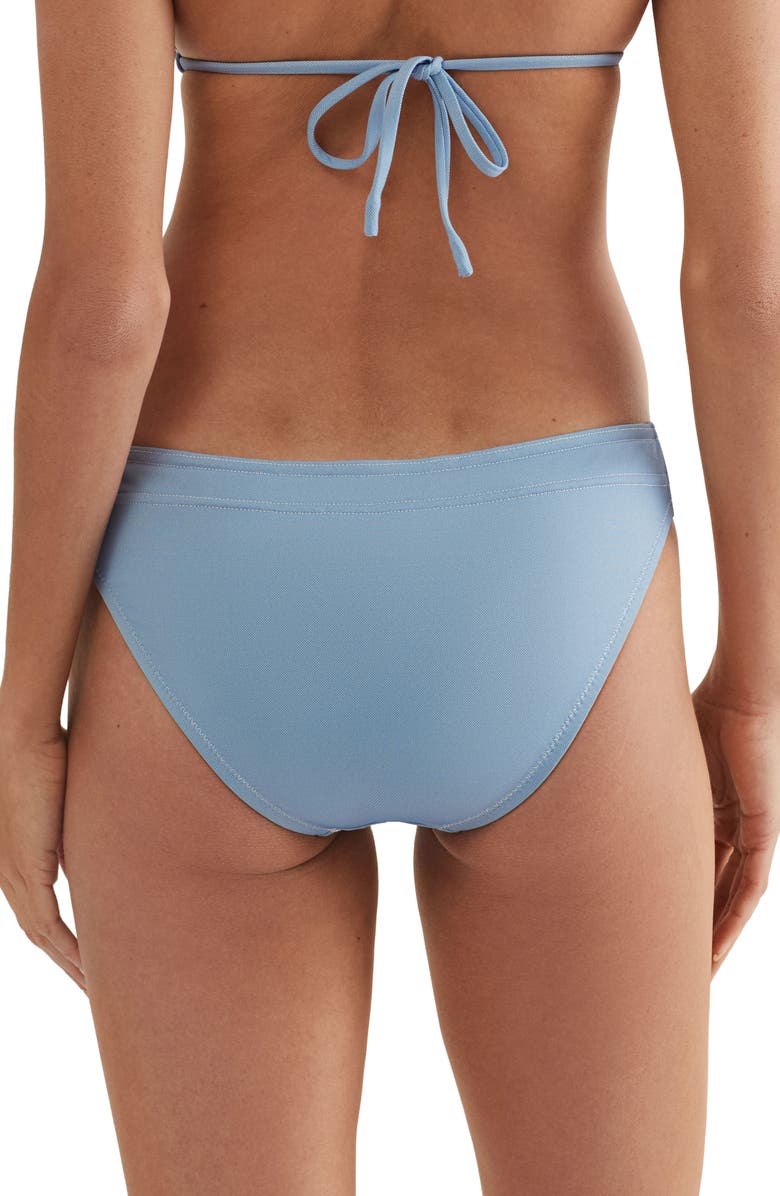 Polo Ralph Lauren Tie Front Retro Hipster Bikini Bottoms, Alternate, color, Carolina Blue