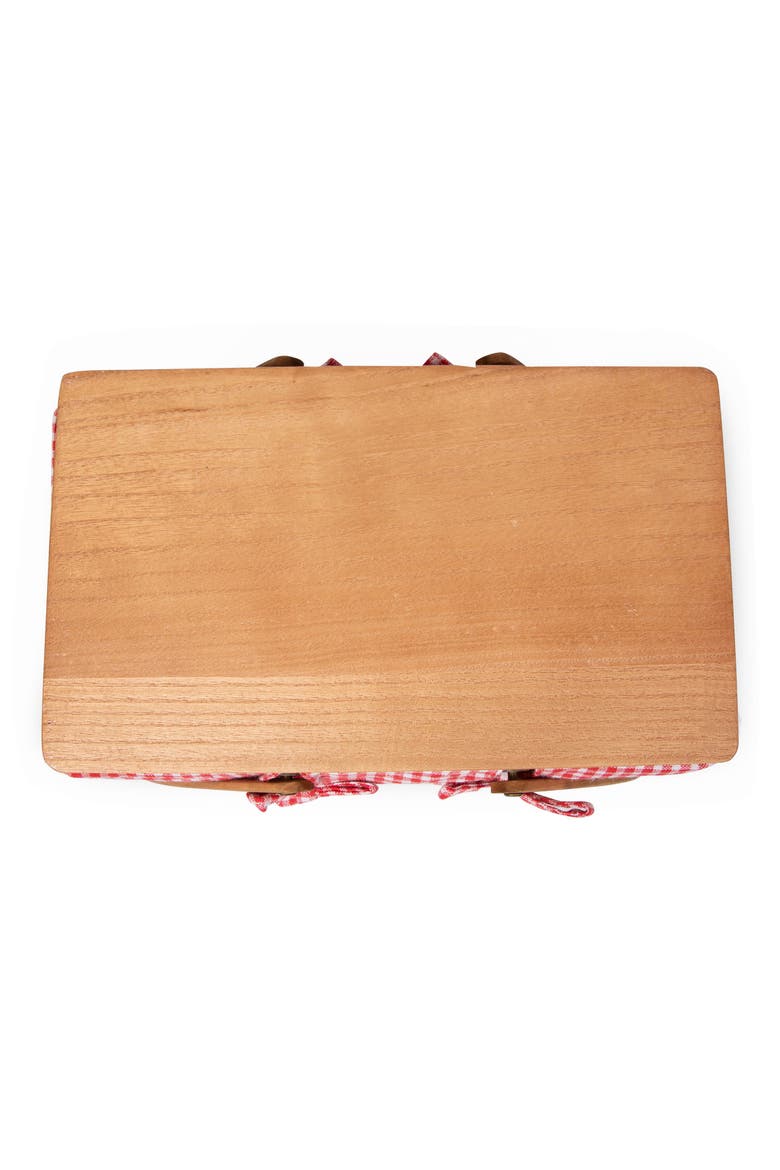 Piccola Picnic Basket, Alternate, color, RED