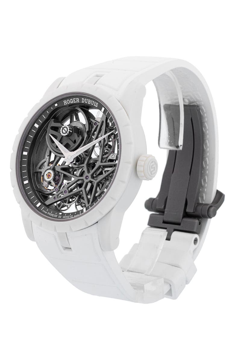 Watchfinder & Co. Roger Dubuis Preowned 2023 Excalibur Automatic Rubber Strap Watch, 42mm, Alternate, color, 