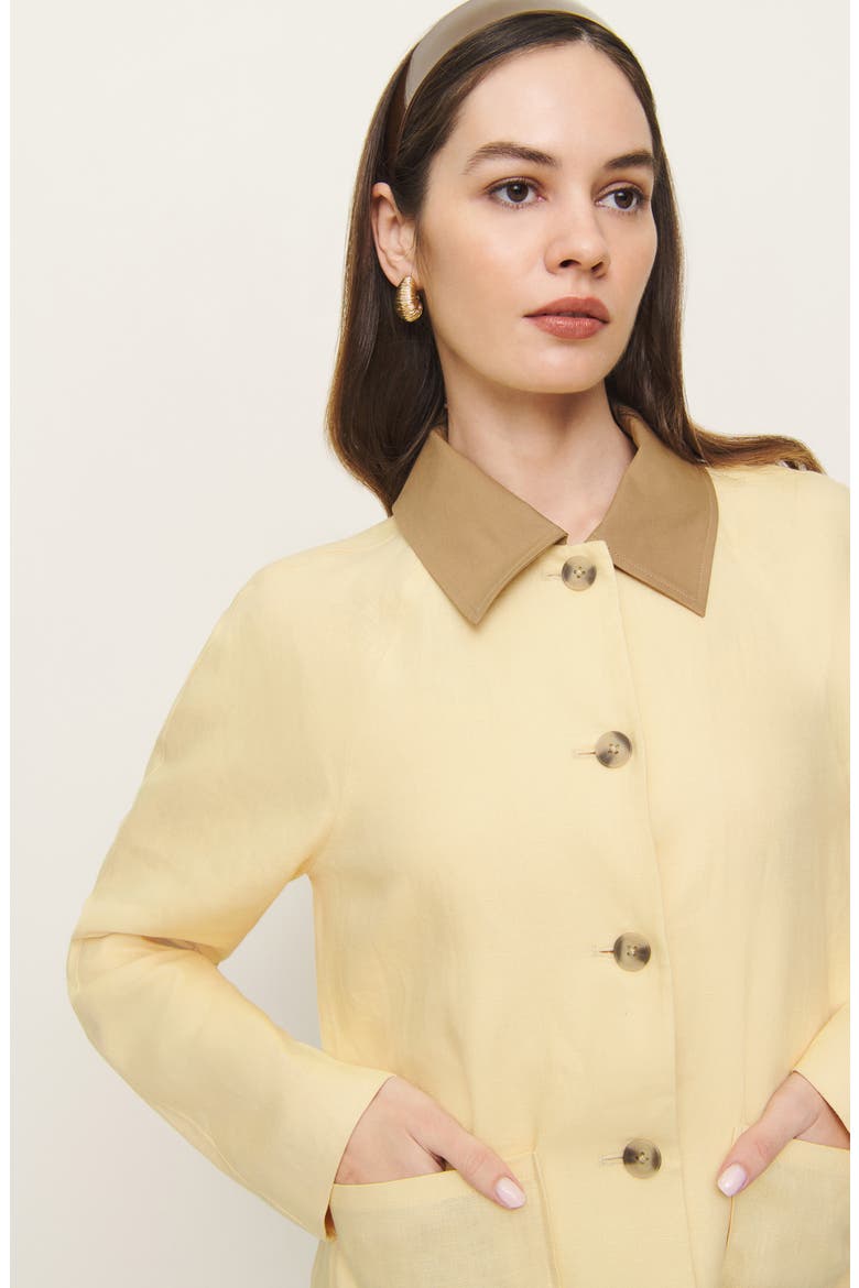 Lila Linen Jacket, Alternate, color, PARMESAN