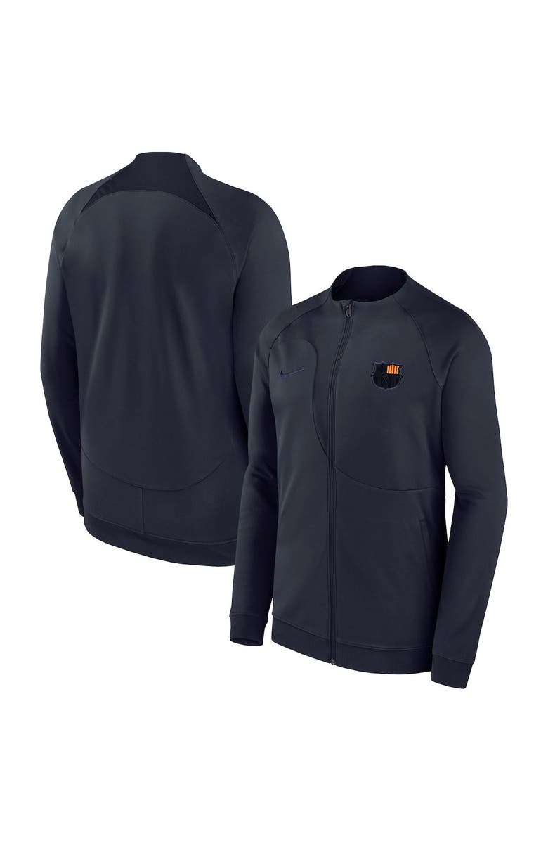 Nike Men's Nike Navy Barcelona Team Academy Pro Anthem Raglan Performance Full-Zip Jacket, Main, color, 