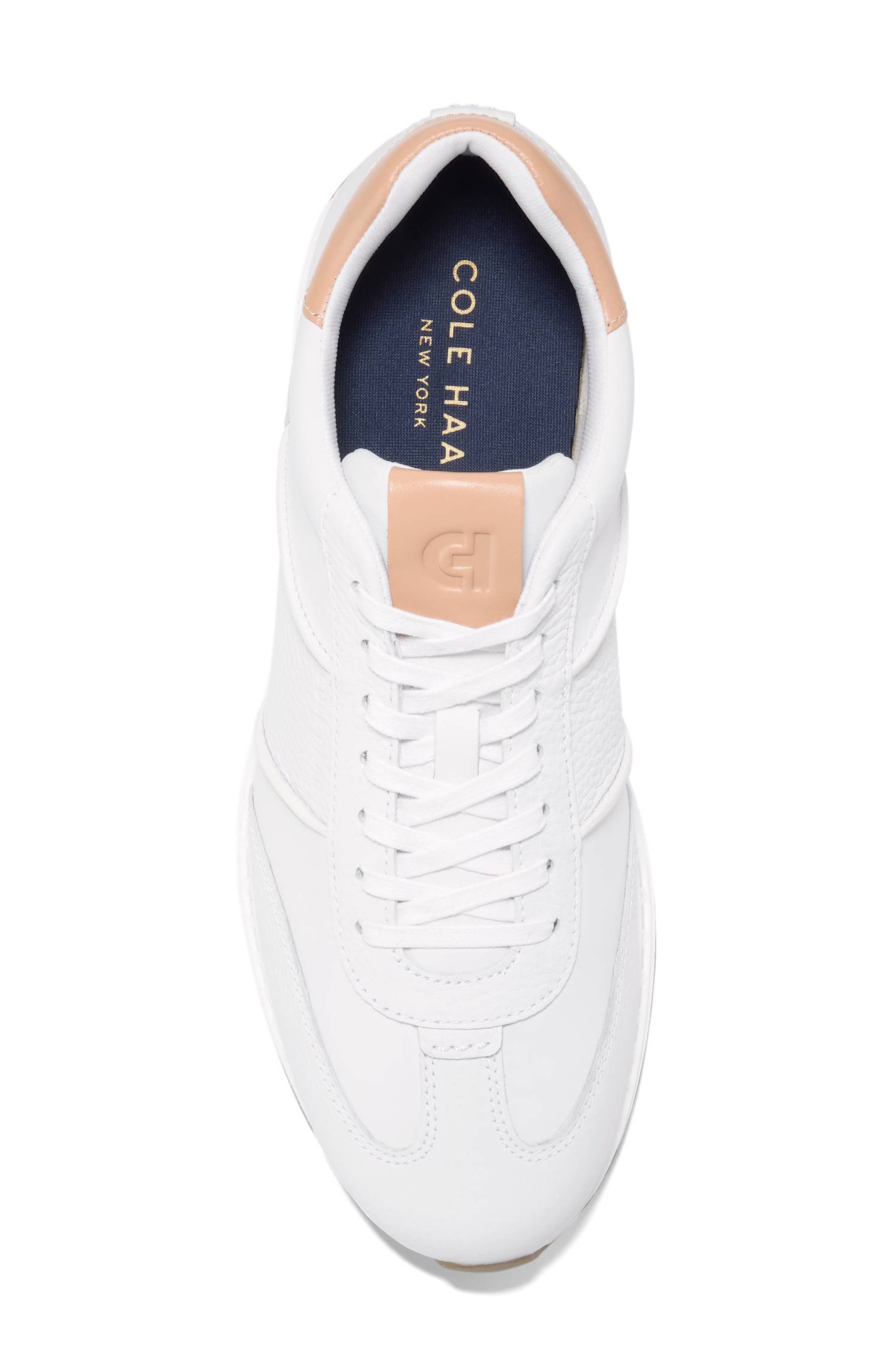 Cole Haan GrandPro LP SkyWeave Sneaker, Alternate, color, Optic White / Natural Vachetta