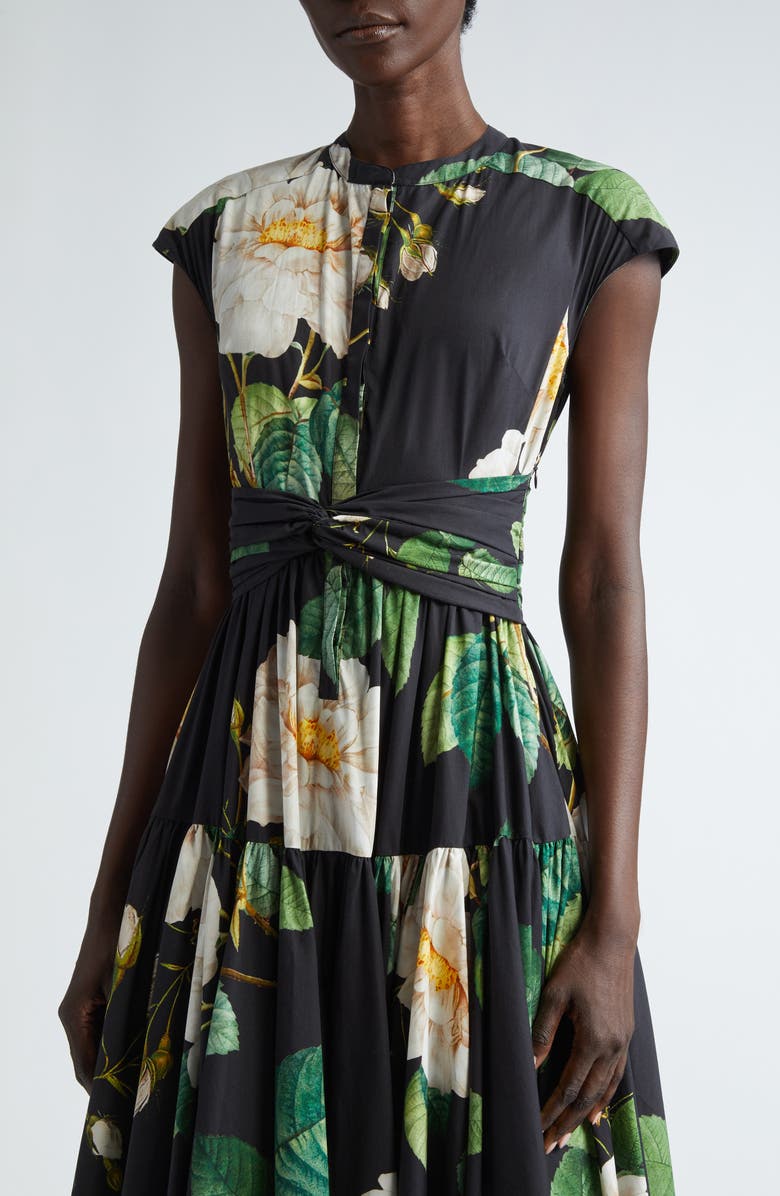 Giambattista Valli Giant Bloom Print Maxi Dress, Alternate, color,