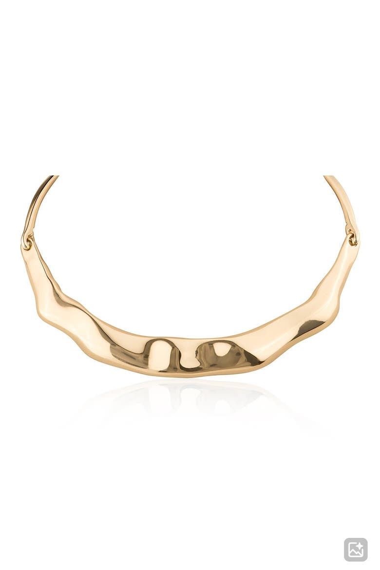 Wavy Bar Collar Necklace (Nordstrom Exclusive), Main, color, GOLD