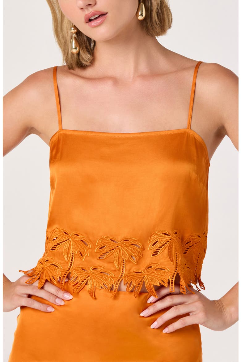 Dawn Embroidery Detail Camisole, Alternate, color, SUNSET