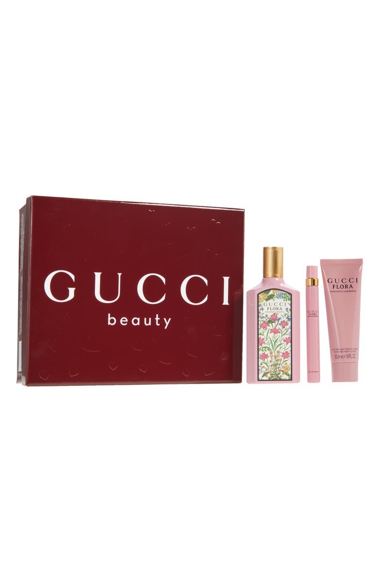 Gucci Flora Gorgeous Gardenia Eau de Parfum Gift Set $241 Value, Main, color, 
