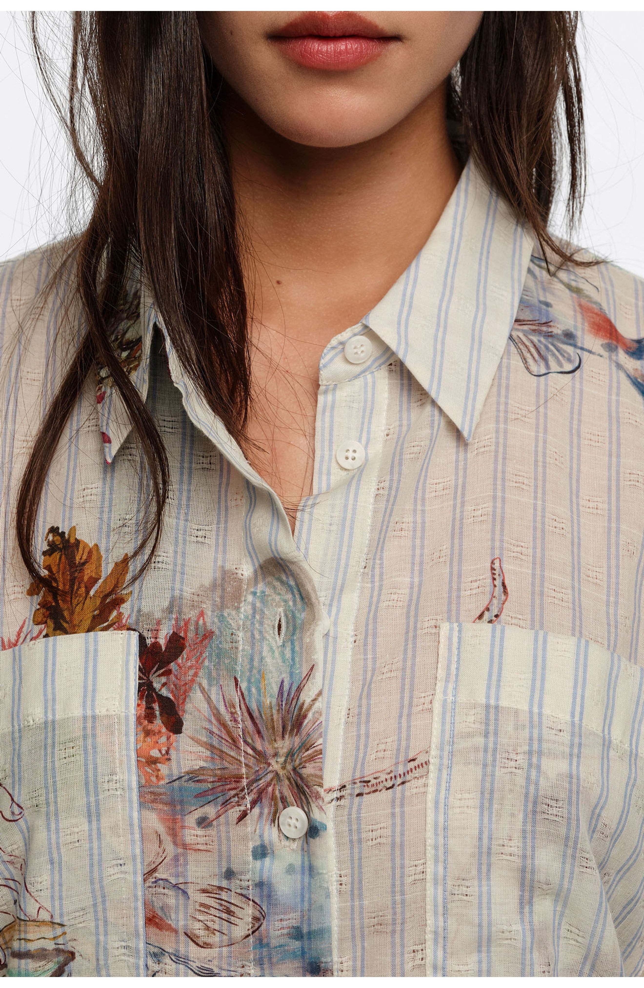 Seabed Cotton Oversize Shirt - image 4
