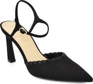 Nine West Dezo Faux Suede Pointed Toe Slingback Pump