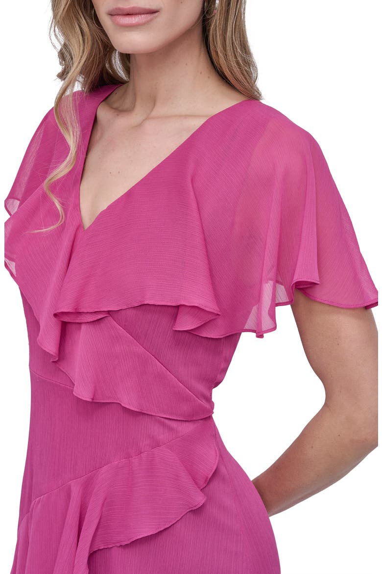 short ruffle wrap dress Cloud Dancer White Satin Ruffle Wrap Mini Dress, Tie Strap Summer Vacation Wear