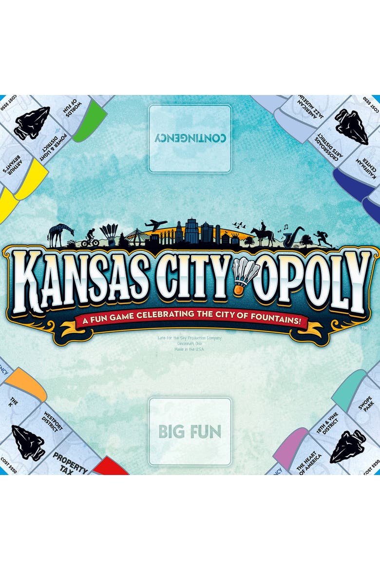 Kansas Cityopoly Family Board Game, Ages 8+, Alternate, color, Multicolored