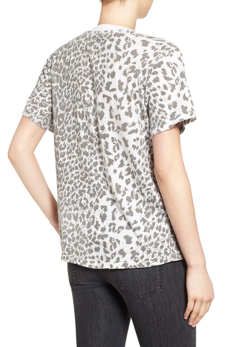 Current/Elliott Cheetah Print Cotton Tee, Alternate, color, 