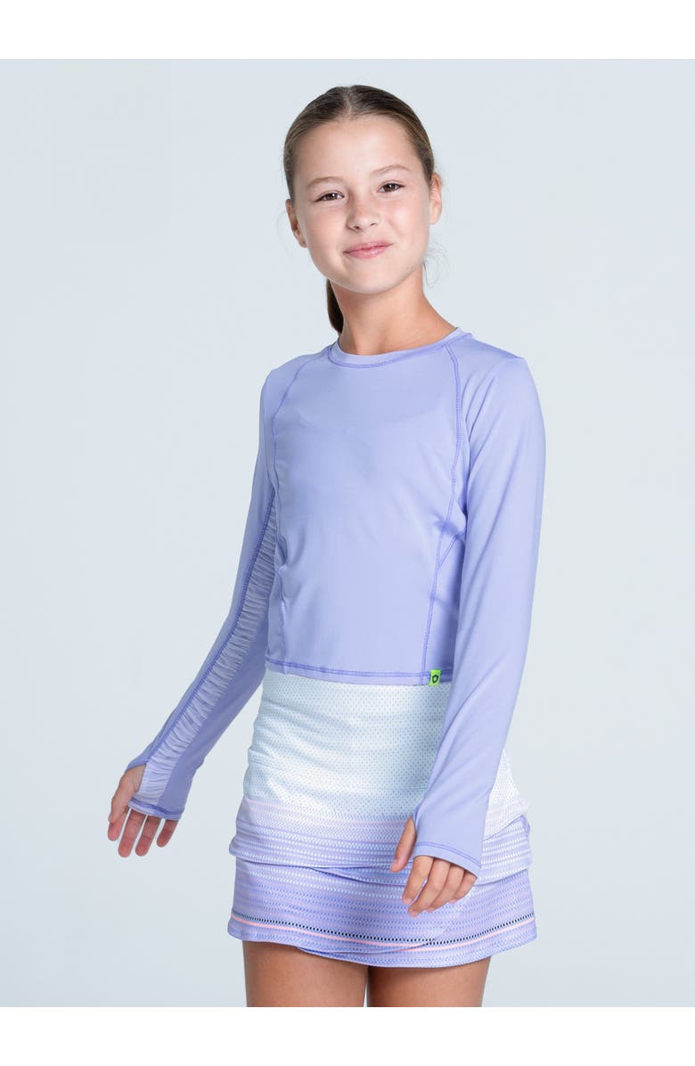 Lucky in Love Cross Court Long Sleeve Top, Main, color, Lavender