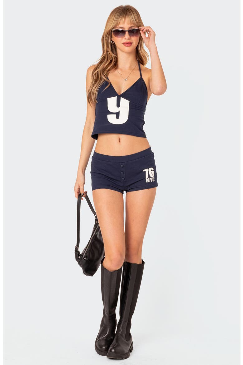Jordan Stretch Cotton Micro Shorts, Alternate, color, NAVY