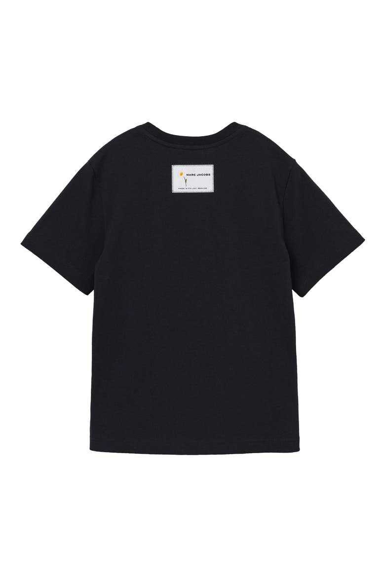 Marc Is Joy Daisy Graphic Baby T-Shirt, Alternate, color, BLACK