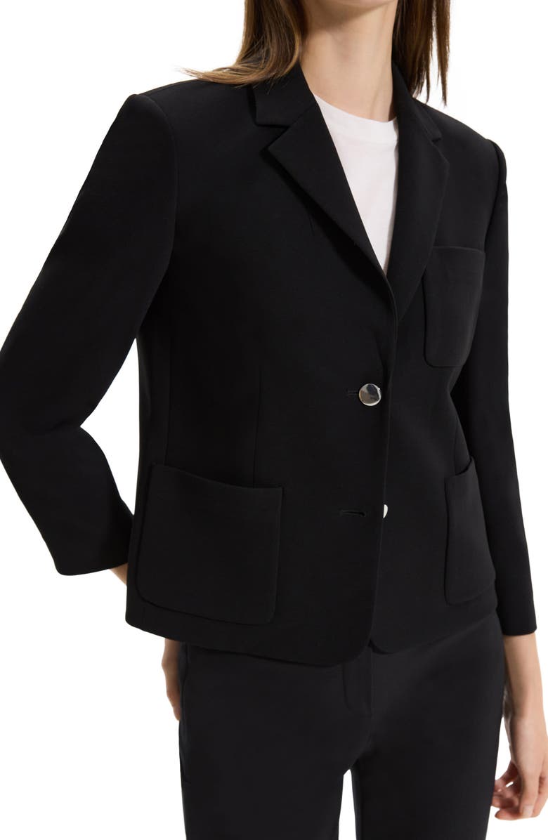 Theory Shrunken Single Breasted Blazer, Alternate, color,