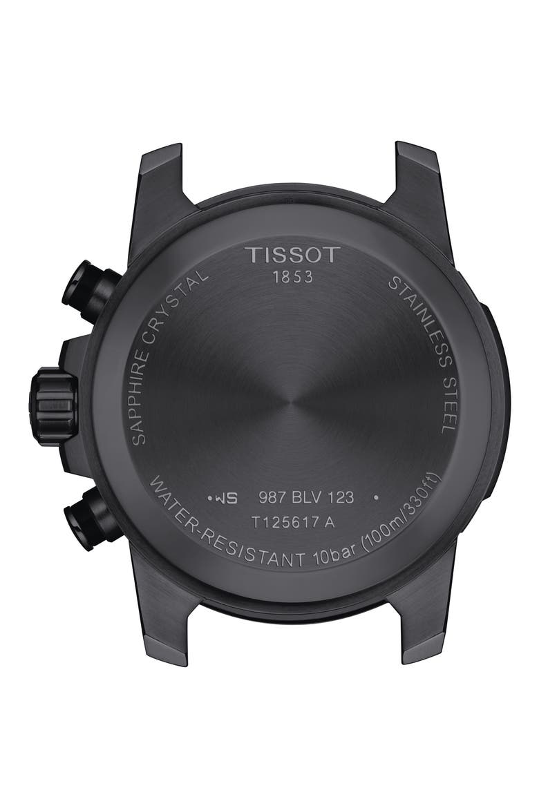 T-Sport Supersport Giro Chronograph Interchangeable Strap Watch, 45.5mm, Alternate, color, BLACK/ KHAKI