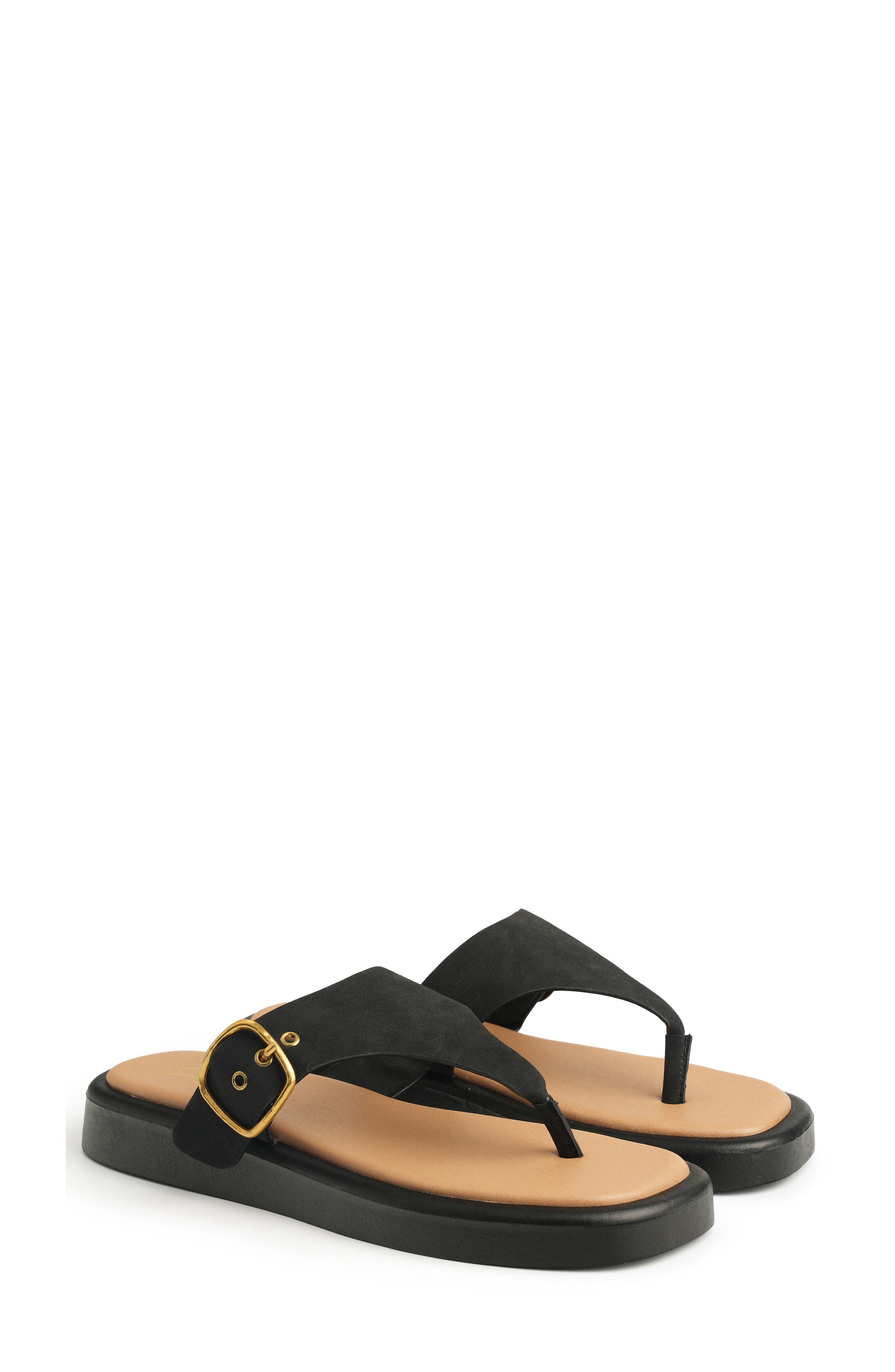 Jett Platform Wedge Flip Flop, Alternate, color, BLACK