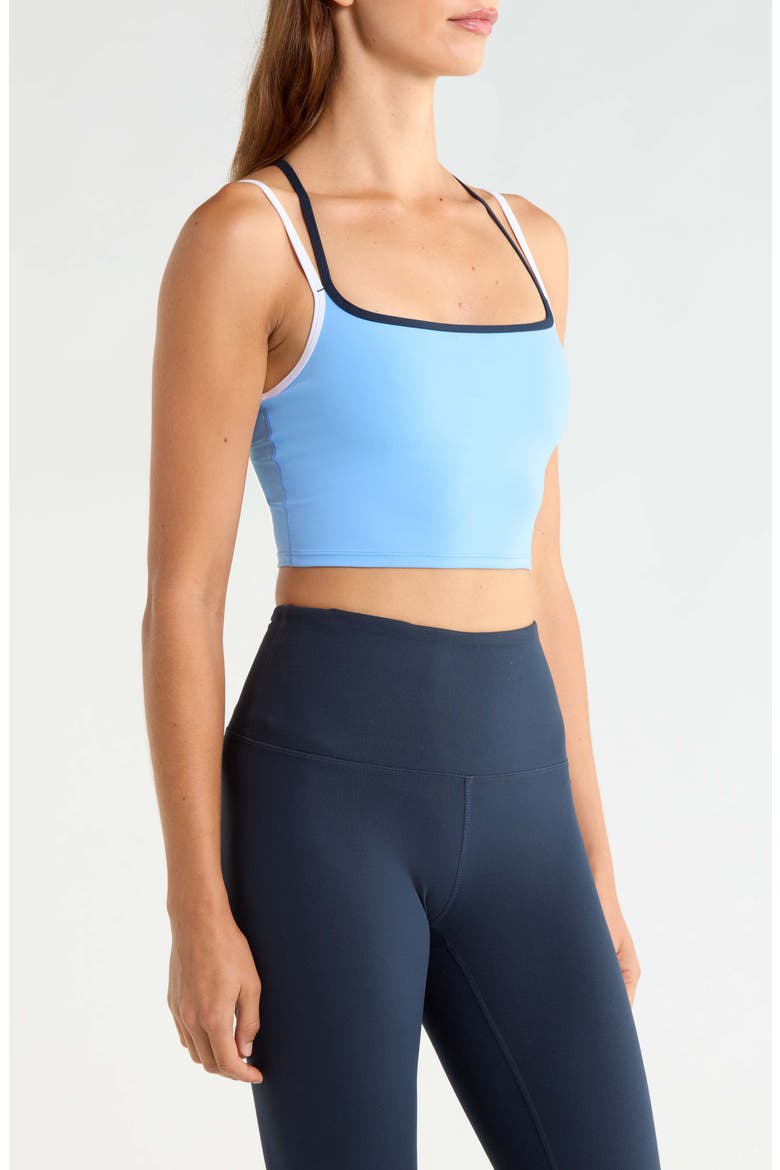 Daily Layered Crop Tank Top, Alternate, color, OASIS BLUE
