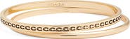 COACH Repeating C Set of 2 Bangle Bracelets