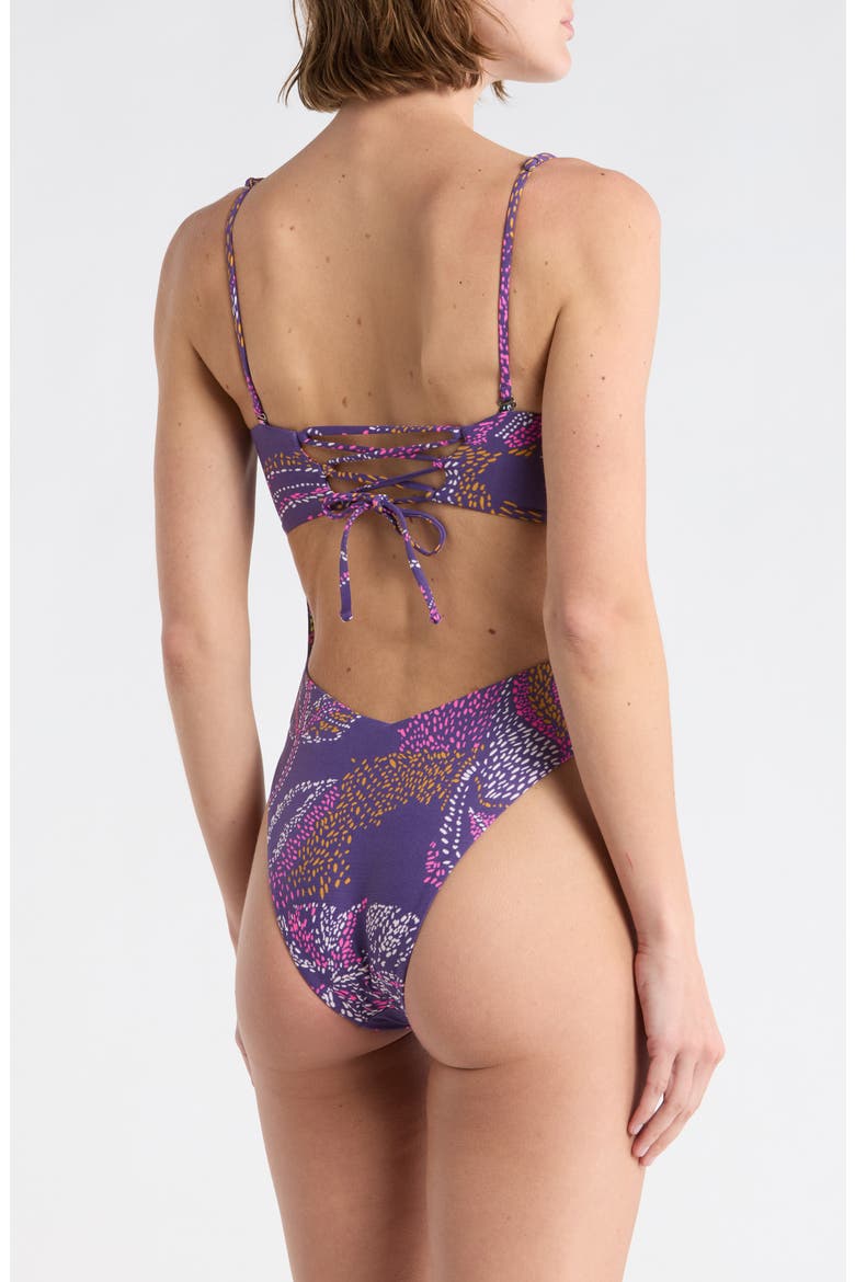 Ohana Reversible One-Piece Swimsuit, Alternate, color, PURPLE