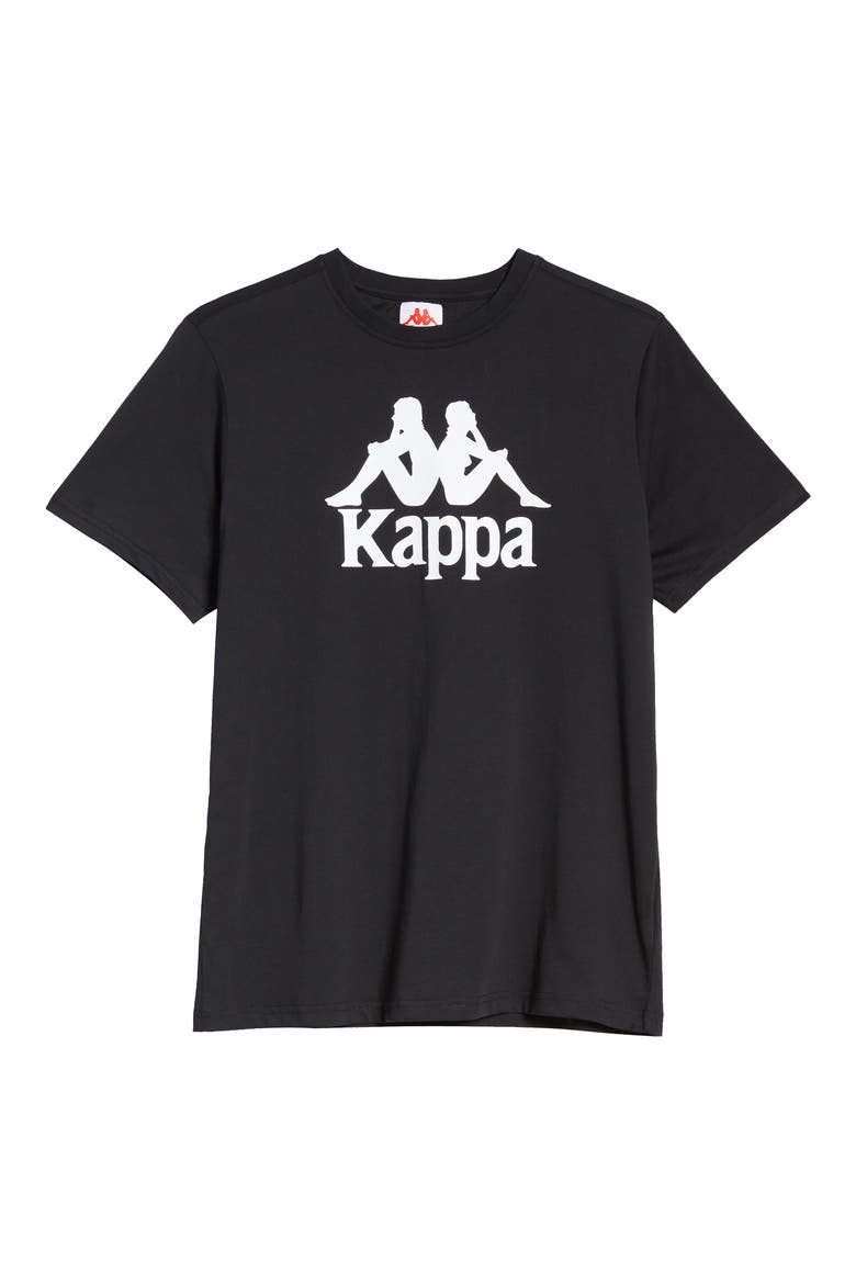 Kappa Authentic Estessi Logo T-Shirt, Alternate, color, BLACK-WHITE