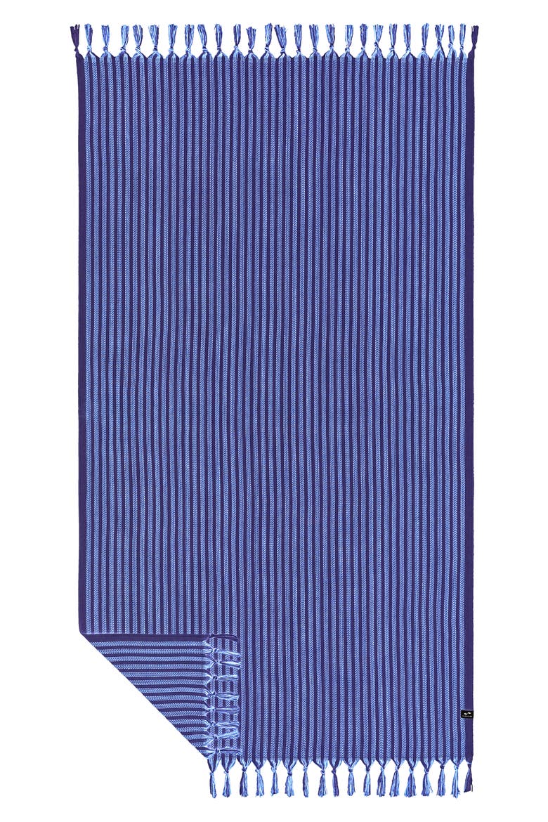 Koko Striped Turkish Cotton Towel, Main, color, NAVY