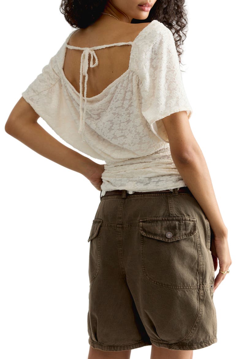 Aura Floral Print Top, Alternate, color, SUGAR SWIZZLE