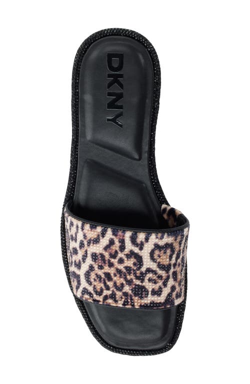 Dkny Badin Slide Sandal In Animal Print